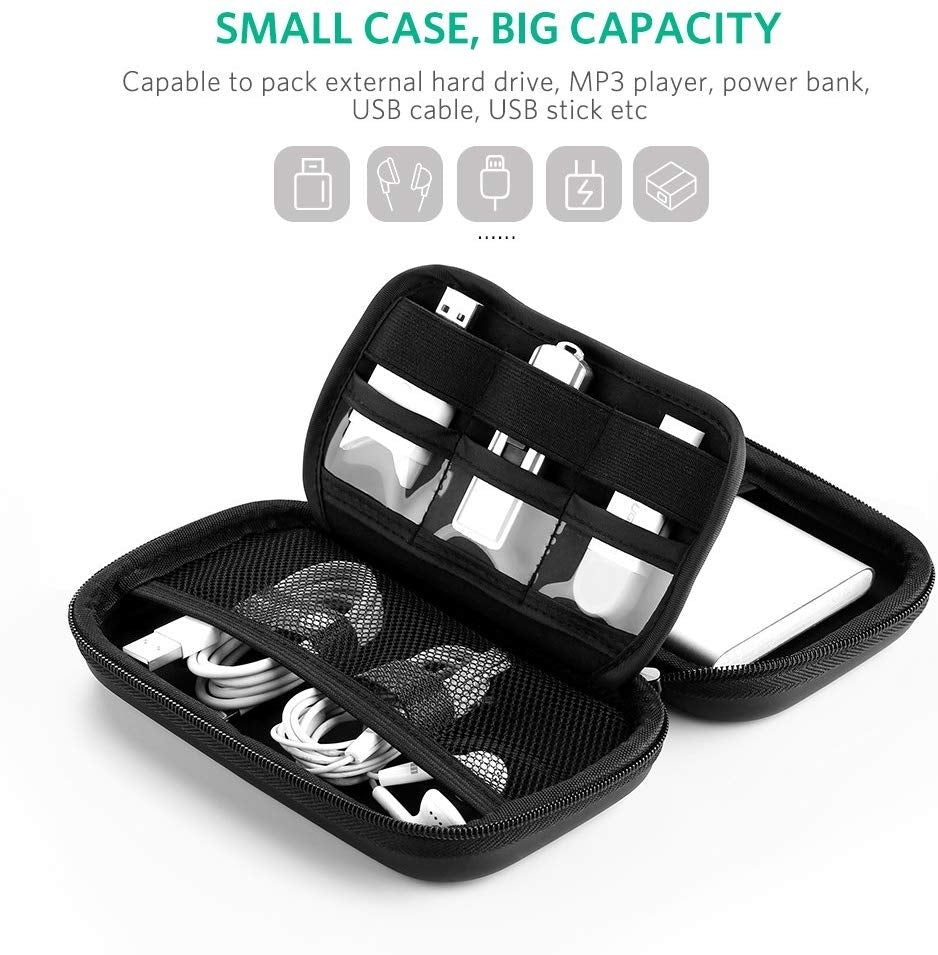 UGREEN Compact Shockproof Hard Drive and Battery Storage Case