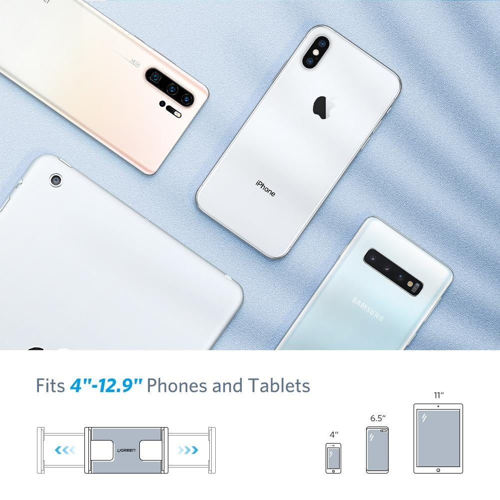 UGREEN 50394 Adjustable Lazy Holder with Extendable Arm in Black