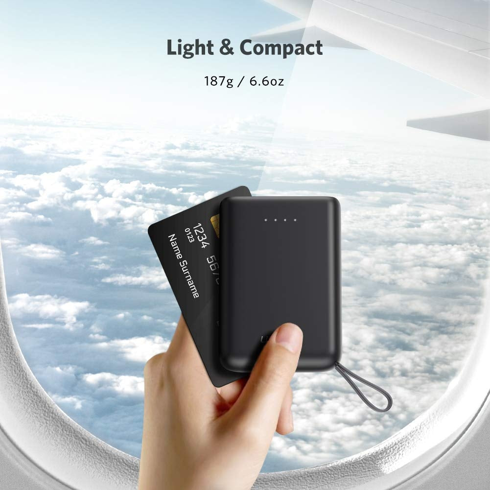 UGREEN 10000mAh Ultra-Compact Dual Device Power Bank with Fast Charging