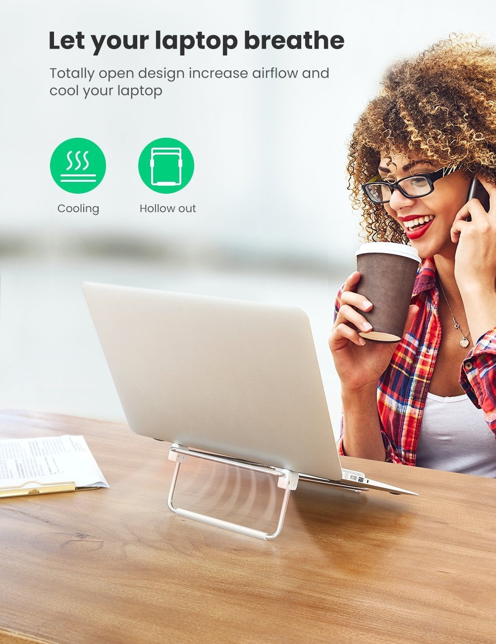 UGREEN 80348 Ergonomic Adjustable Laptop Stand