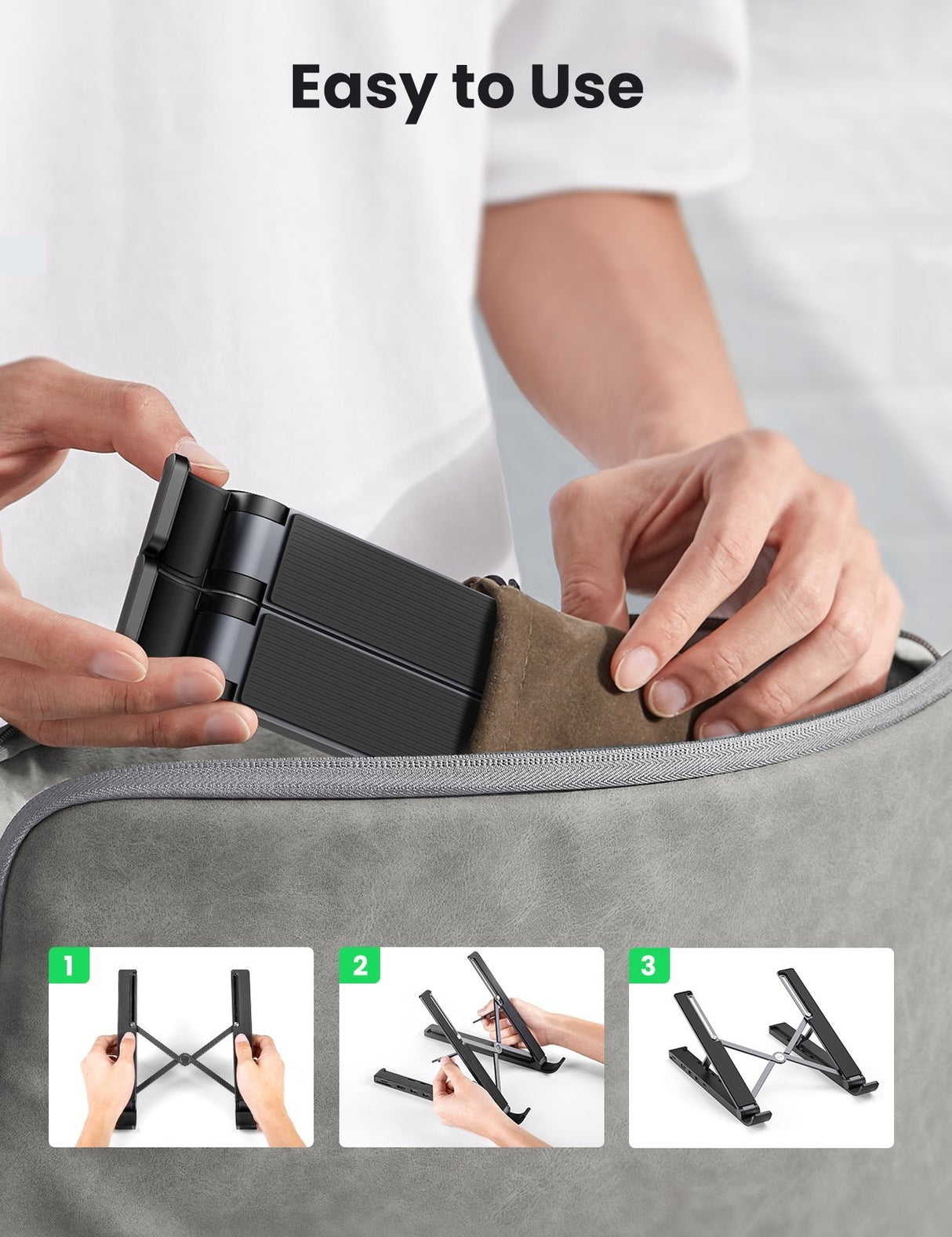 UGREEN Ergonomic 5-in-1 Laptop Stand and Docking Station