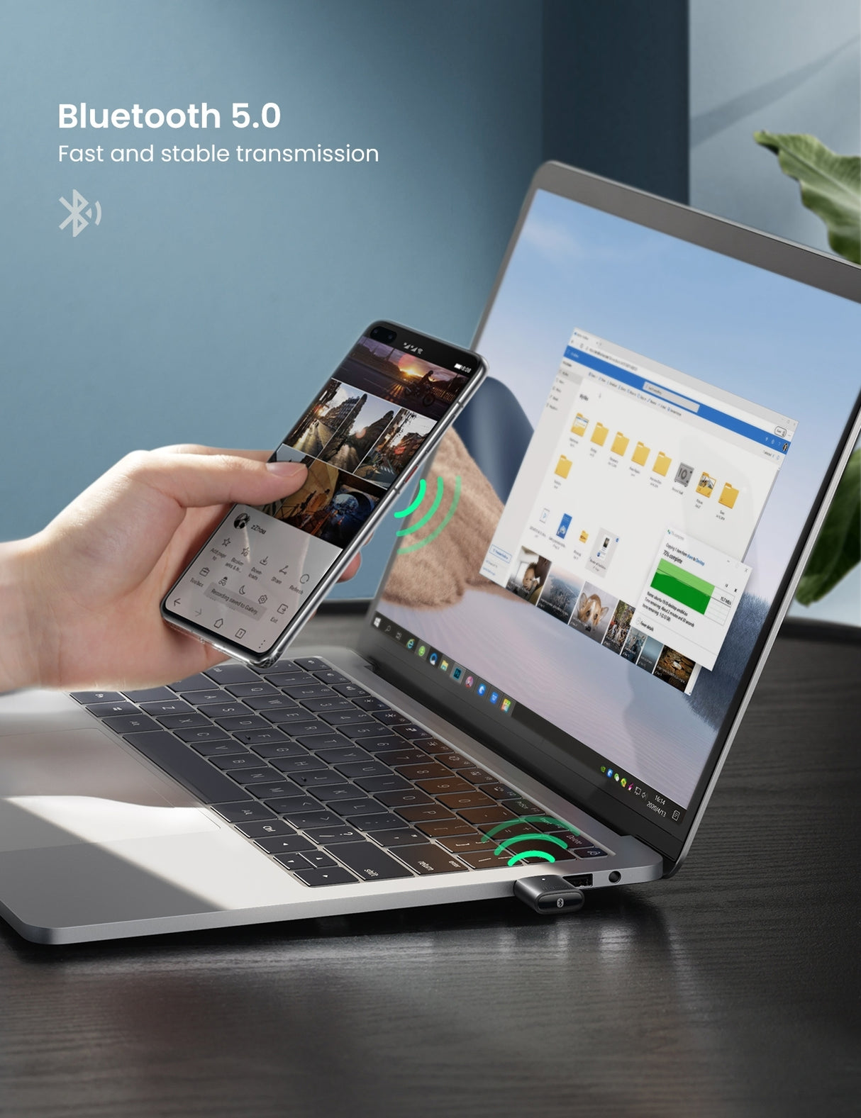 UGREEN 80889 Bluetooth 5.0 USB Adapter for Smooth Connectivity