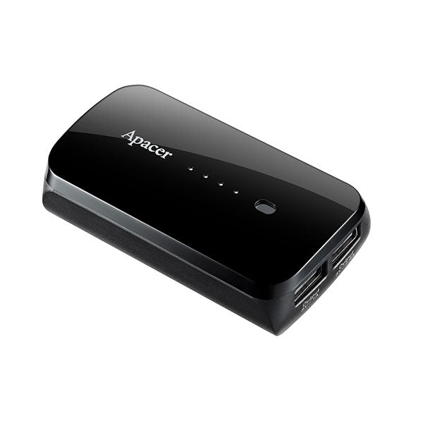 APACER B221 Ultra-Compact 6000mAh Power Bank in Black