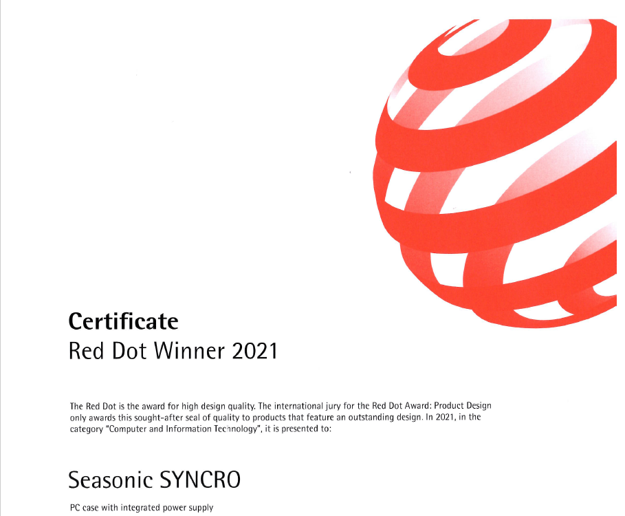 Seasonic Syncro Q704 Aluminum Chassis with Syncro DGC-650 650W 80 Plus Gold Power Supply & Connect Module - 2021 Red Dot Award Winner