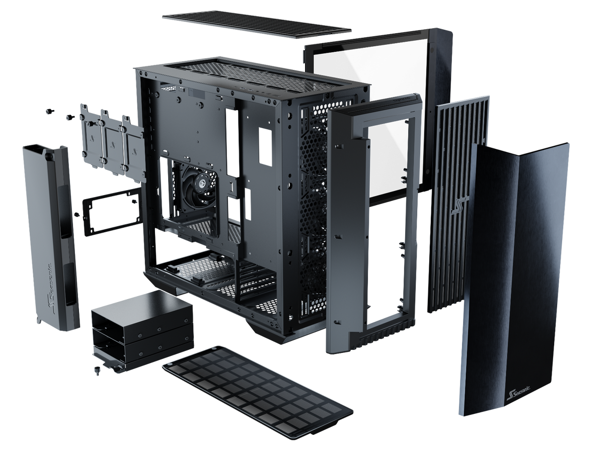 Seasonic Syncro Q704 Aluminum Case with Syncro DPC-850 850W 80 Plus Platinum Power Supply & Connect Module - Award-Winning Design