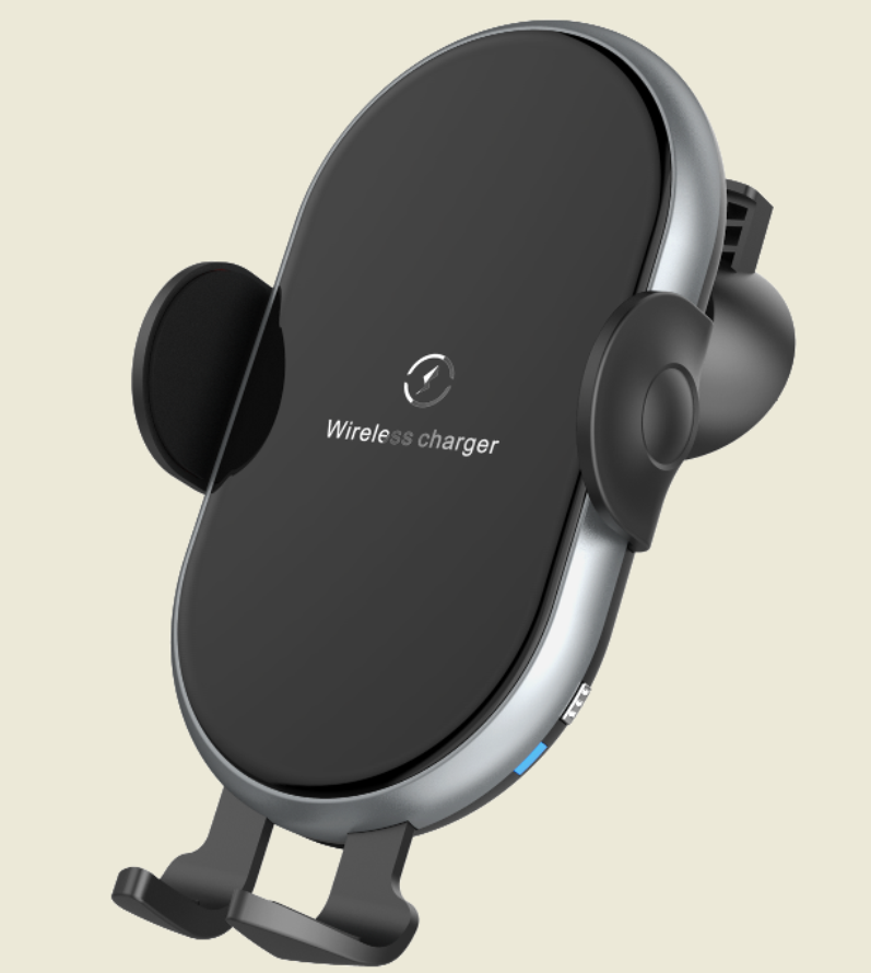 C366: Smart Auto-Clamping Qi Fast Wireless Car Charger with Backlight