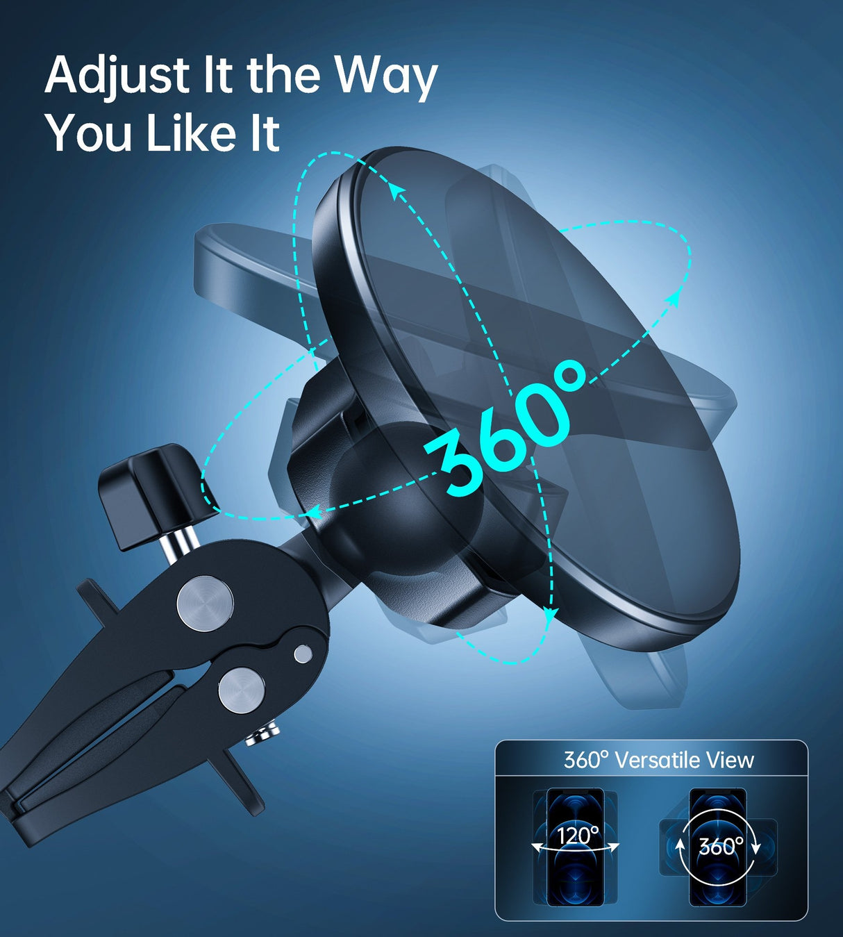 CHOETECH Magnetic Car Vent Mount for iPhone 12 Series - Secure Air Vent Phone Holder