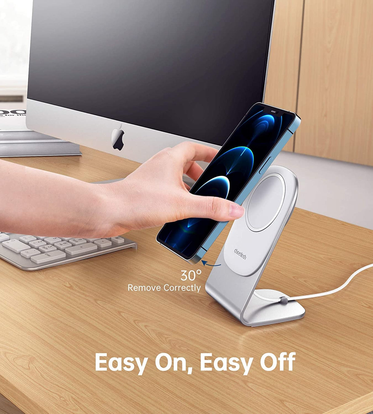 Choetech H046 Aluminum Phone Stand for MagSafe Charger (Stand Only)