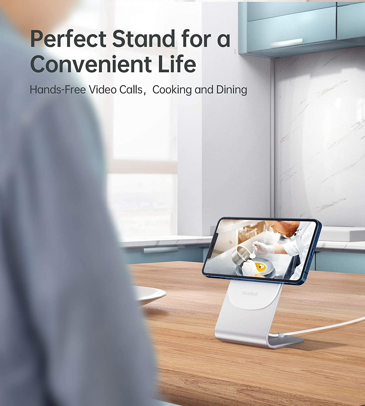 Choetech H046 Aluminum Phone Stand for MagSafe Charger (Stand Only)