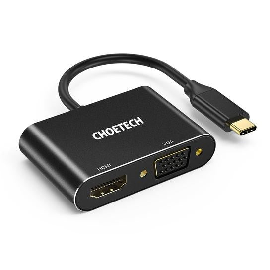 Choetech HUB-M17 USB-C to HDMI and VGA Multi-Adapter