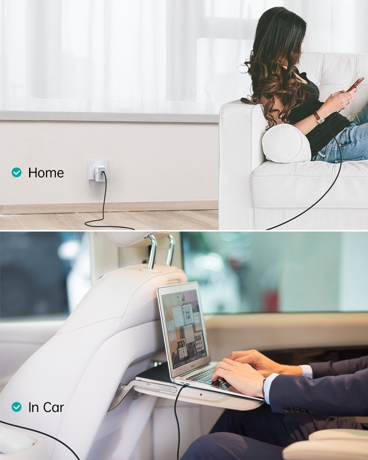 CHOETECH 100W USB-C Braided Fast Charging Cable - 1.8M Length, 2 Pack for Ultimate Convenience