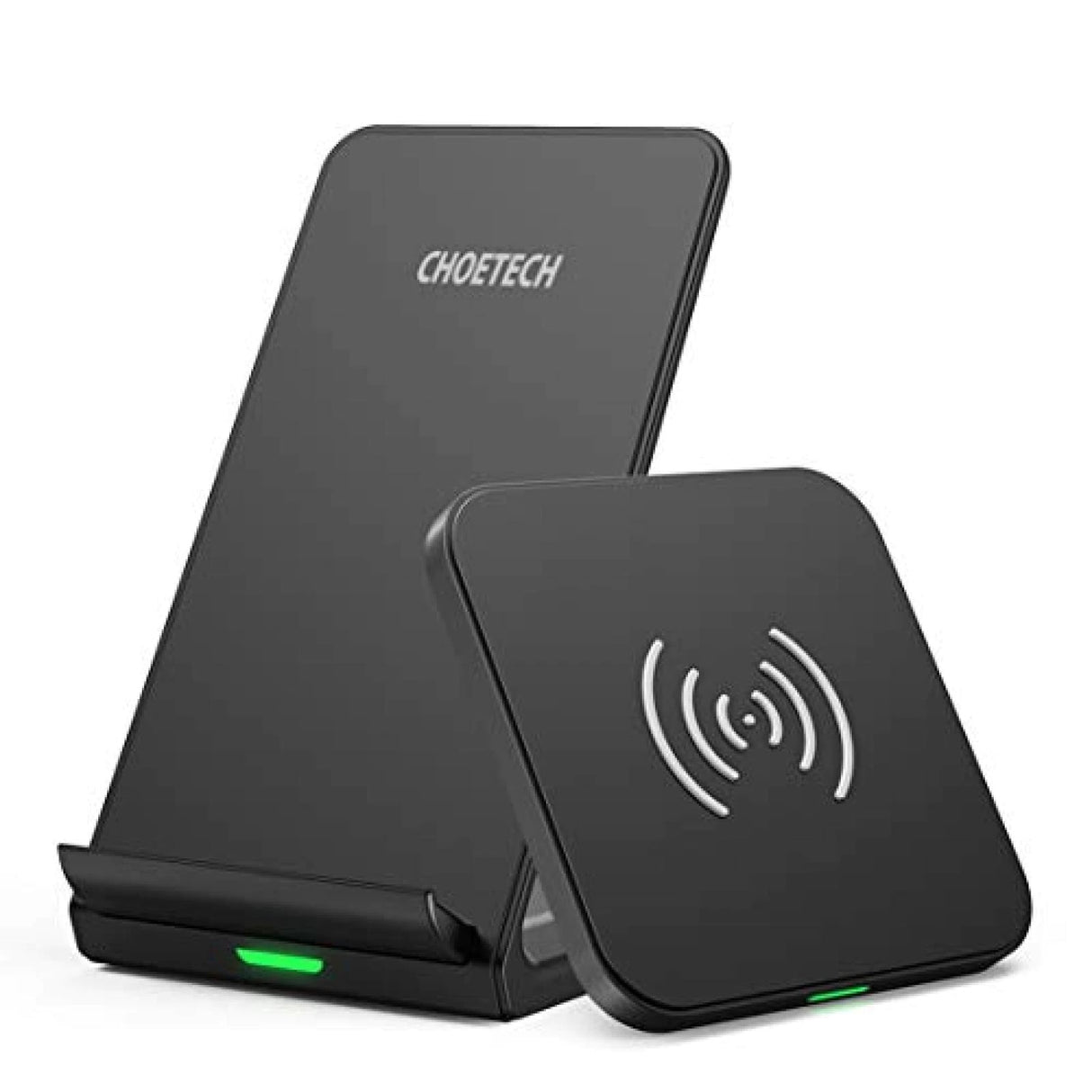 CHOETECH Qi Fast Wireless Charging Stand and Pad (T524S+T511S) - 10W/7.5W Compatible with Qi Certified Devices