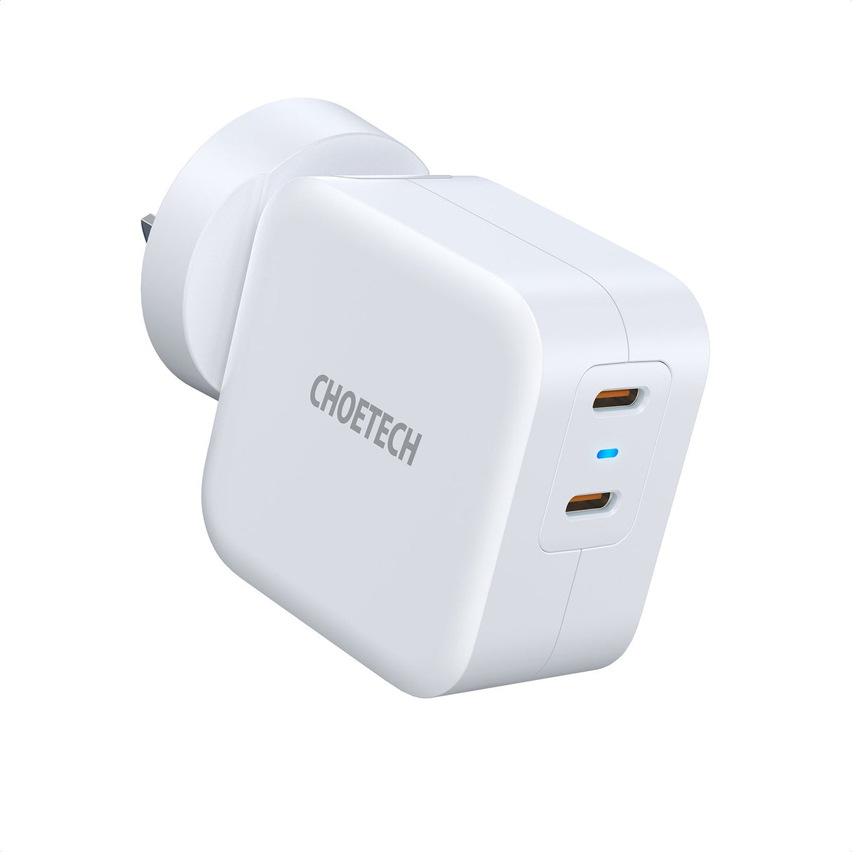 Choetech 40W Dual USB C Fast Charger with Foldable Plug - 2-Port 20W PD 3.0 Adapter