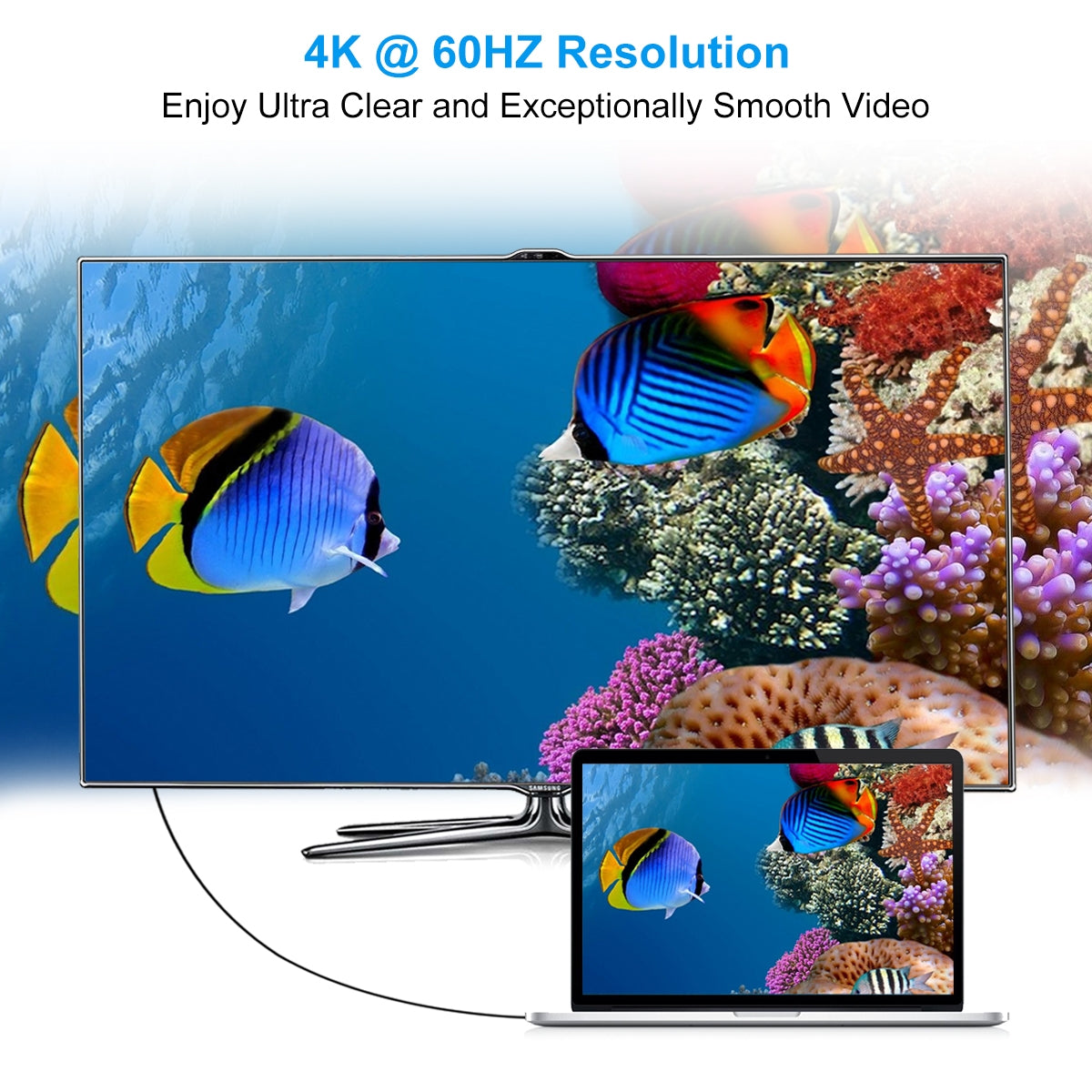 CHOETECH 1.8m USB-C to 4K DisplayPort Cable (XCP-1801BK)