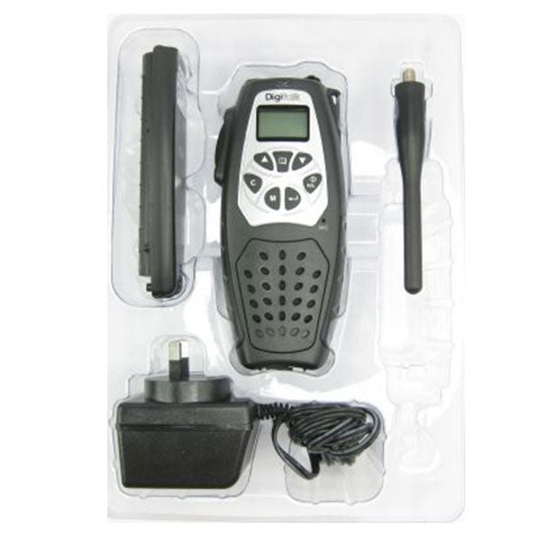 DIGITALK PMR-SP2302AA UHF CB Radio - 3W Power, 10km Range, 38 Channels, Dual Functionality