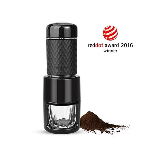 STARESSO Award-Winning Portable Espresso Maker - Quick Cold Brew and Cappuccino Machine in Black