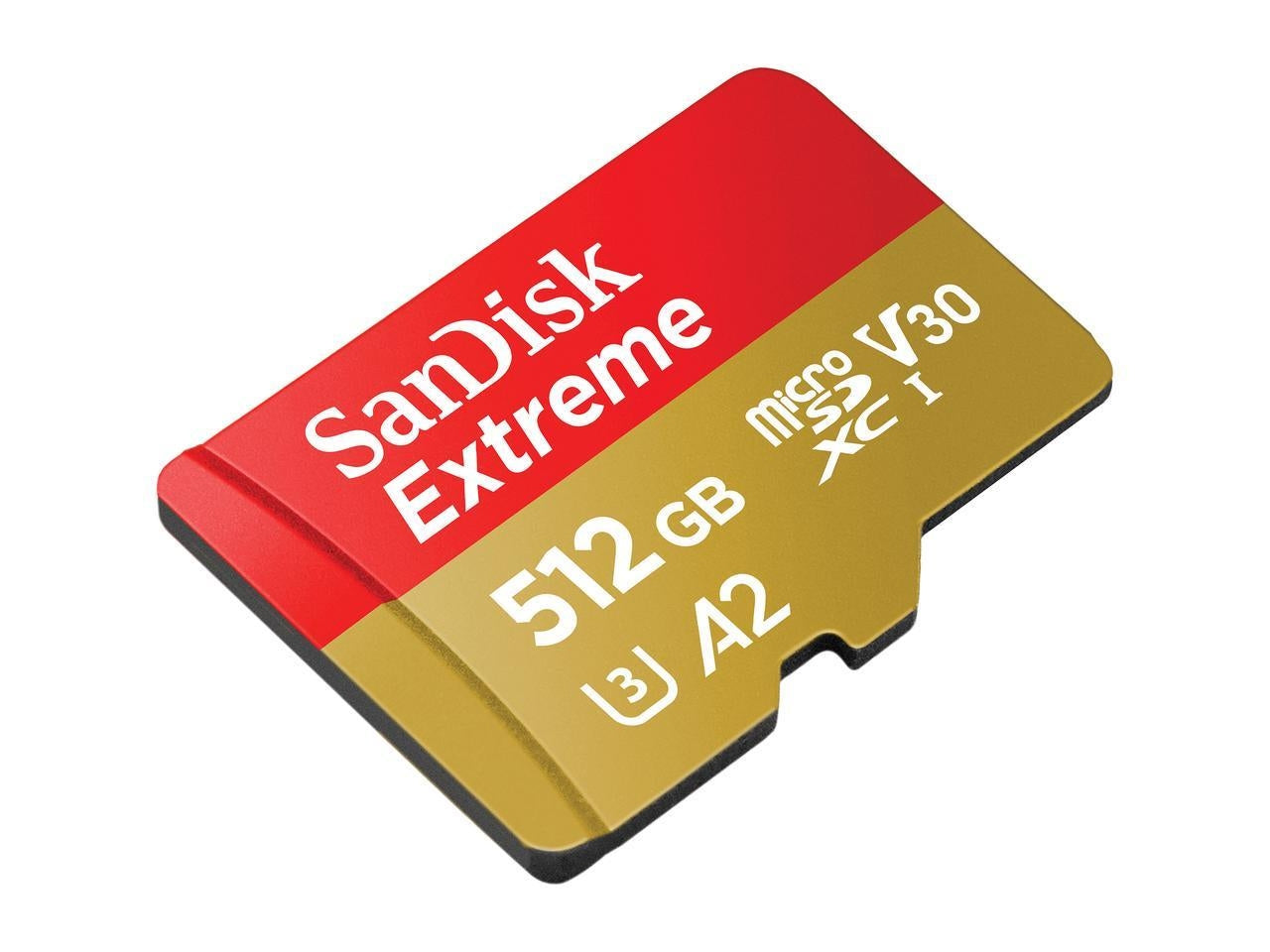 SANDISK SDSQXA1-512G-GN6MA MICRO EXTREME A2 V30 UHS-I/U3 160R/90W SDXC CARD WITH ADAPTER