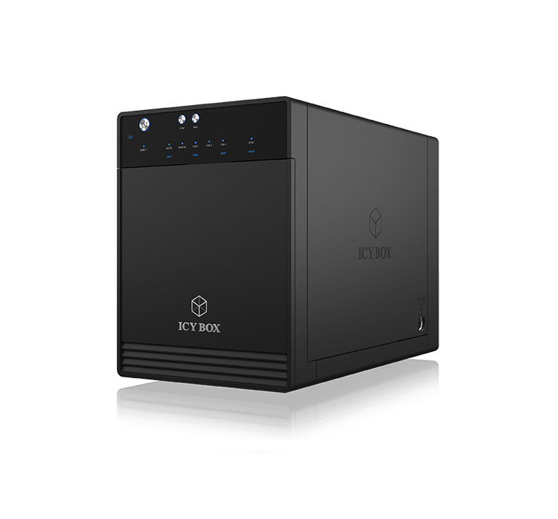 ICY BOX 4-Bay HDD/SSD Enclosure with USB 3.1 Type-C and Cooling Fan