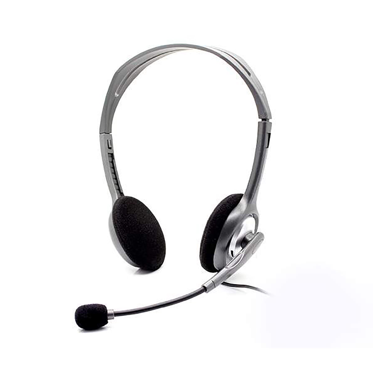 Logitech H110 Noise-Canceling Stereo Headset with Flexible Boom Microphone