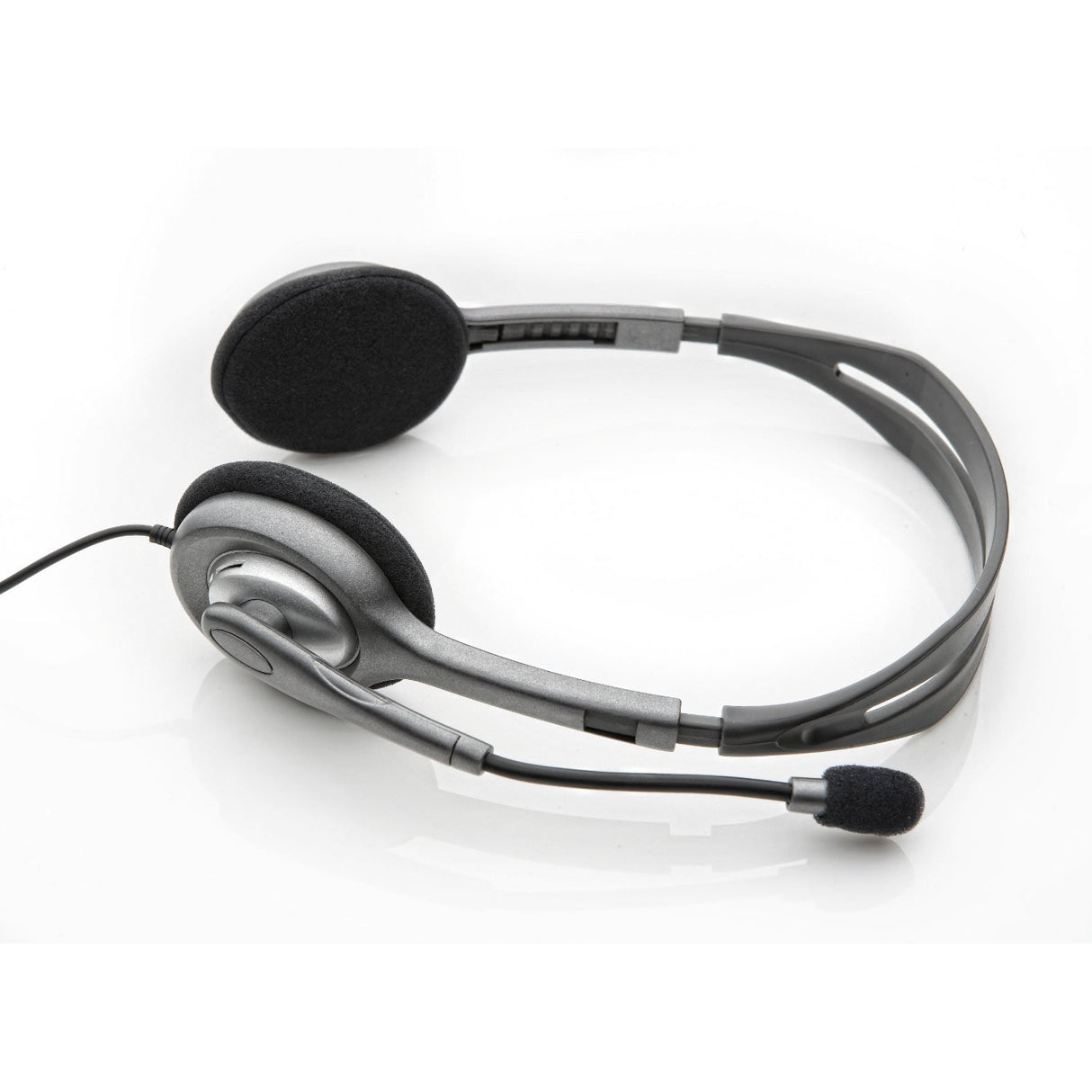 Logitech H110 Noise-Canceling Stereo Headset with Flexible Boom Microphone