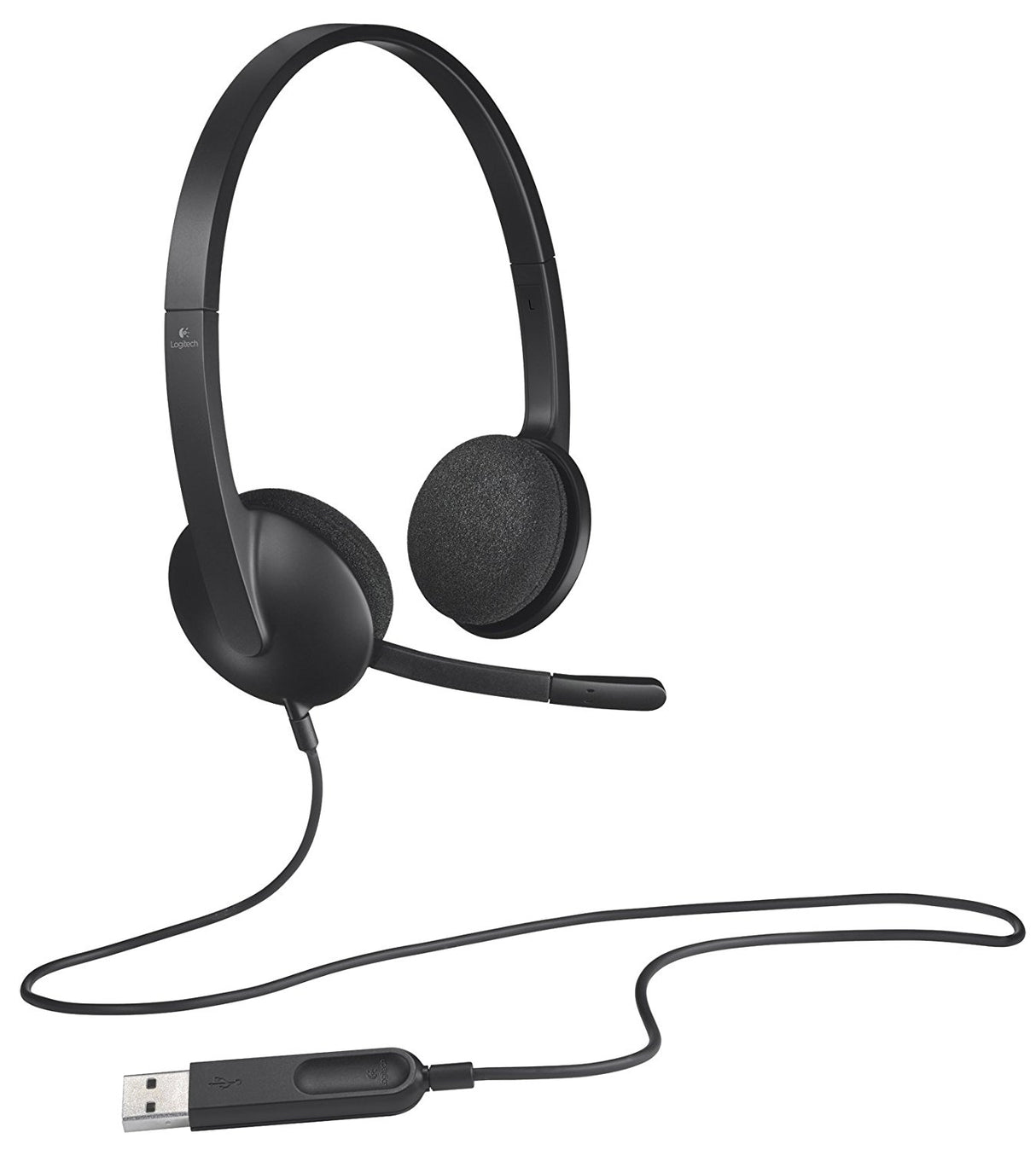 Logitech H340 Stereo USB Headset with Rotating Microphone