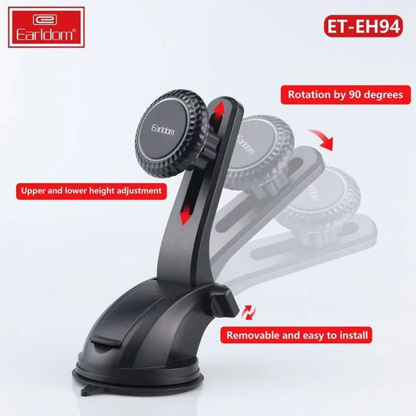 Earldom EH94 Magnetic Car Mount with Suction Base