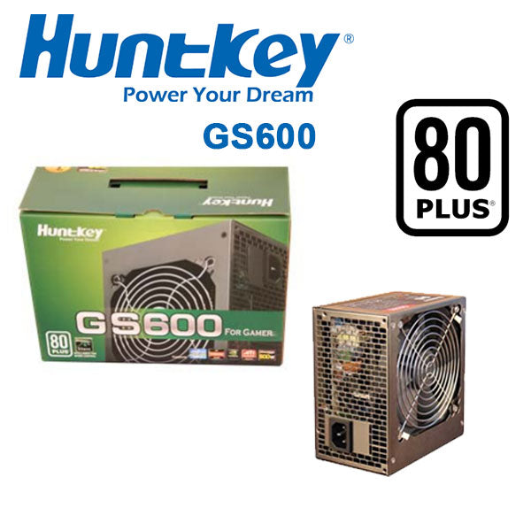HUNTKEY GS600 600W 80 PLUS SILENT POWER SUPPLY UNIT