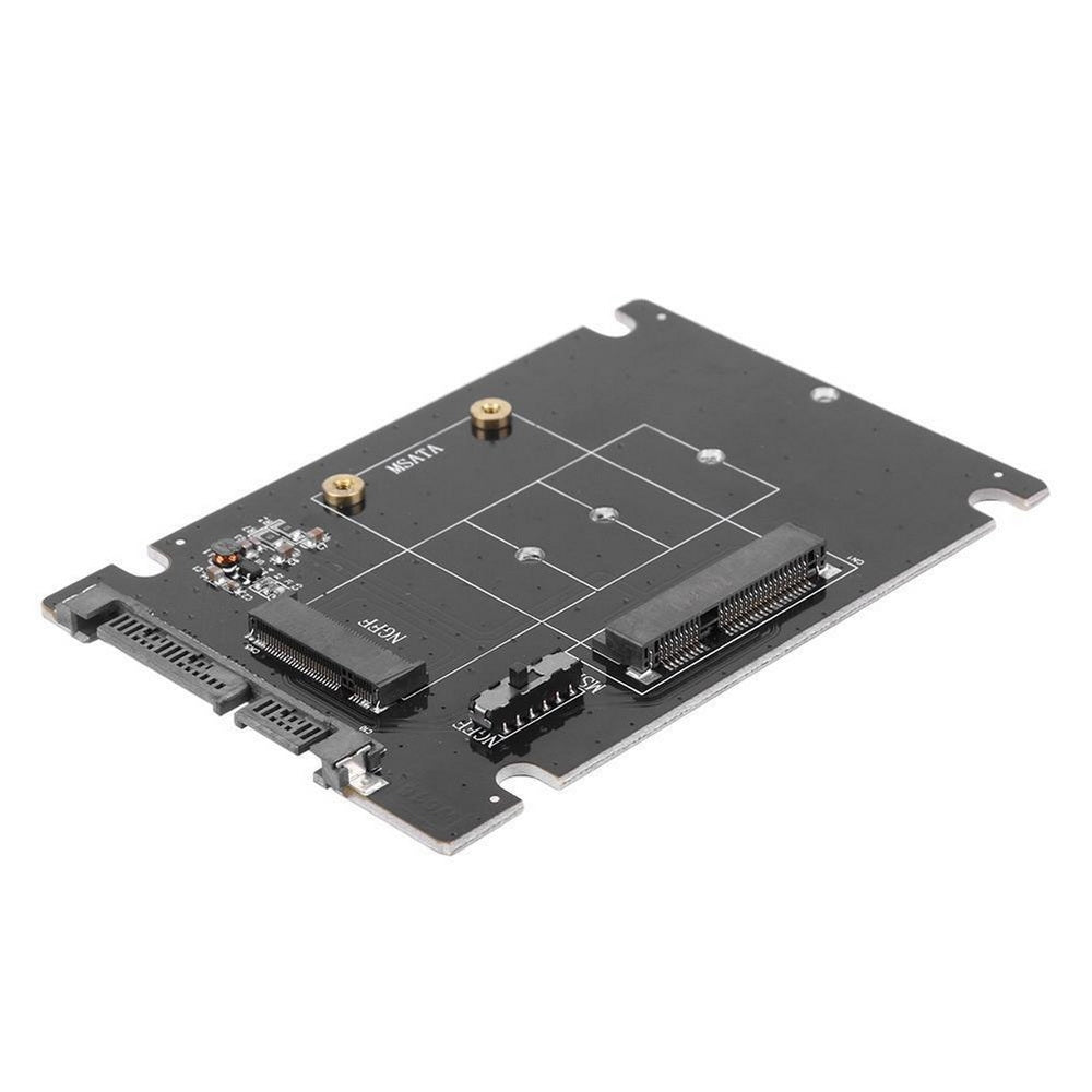 Dual-Function mSATA and M.2 to SATA Adapter by Simplecom SA207