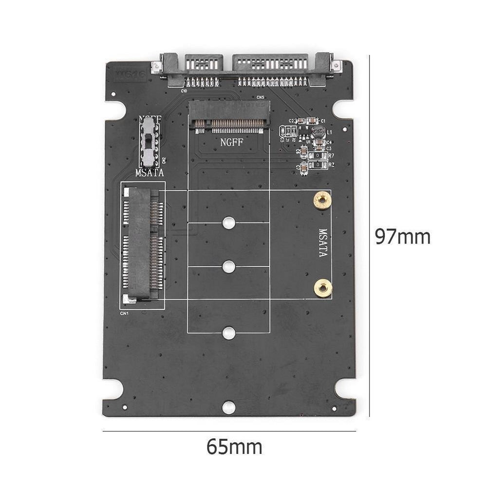 Dual-Function mSATA and M.2 to SATA Adapter by Simplecom SA207