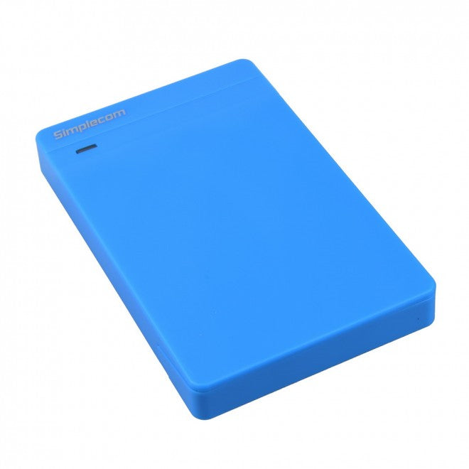 Tool-Free Simplecom SE203 2.5 SATA to USB 3.0 Hard Drive Enclosure - Blue