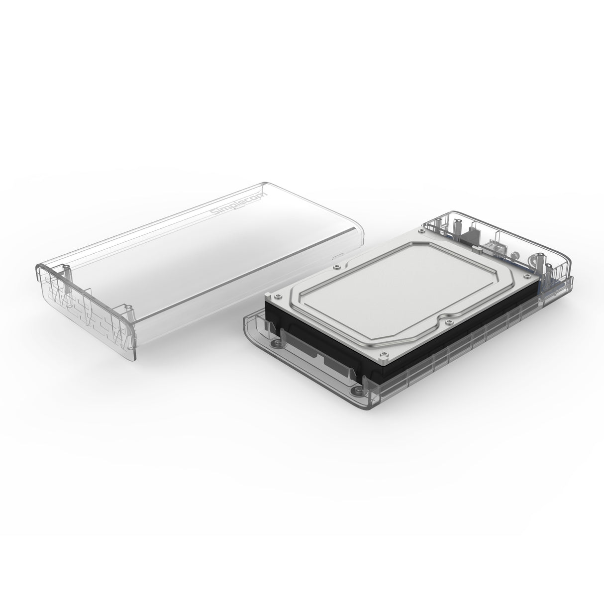Transparent 3.5 SATA to USB 3.0 Hard Drive Docking Station with Removable Cover