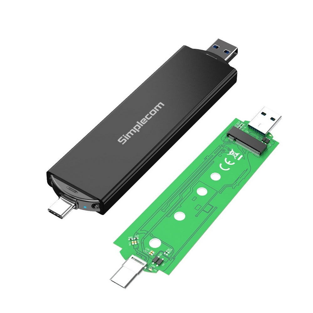 Simplecom SE522 Dual USB M.2 SSD Enclosure with NVMe/SATA Support