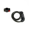 Security 4 Digit Combination Bike Cable Lock with Mounting Bracket