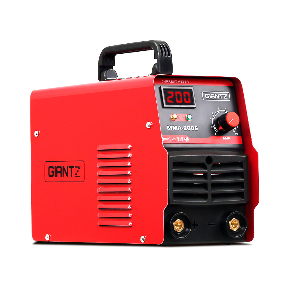 Giantz 200A Portable IGBT Inverter MMA Welder with Digital Display and Safety Features