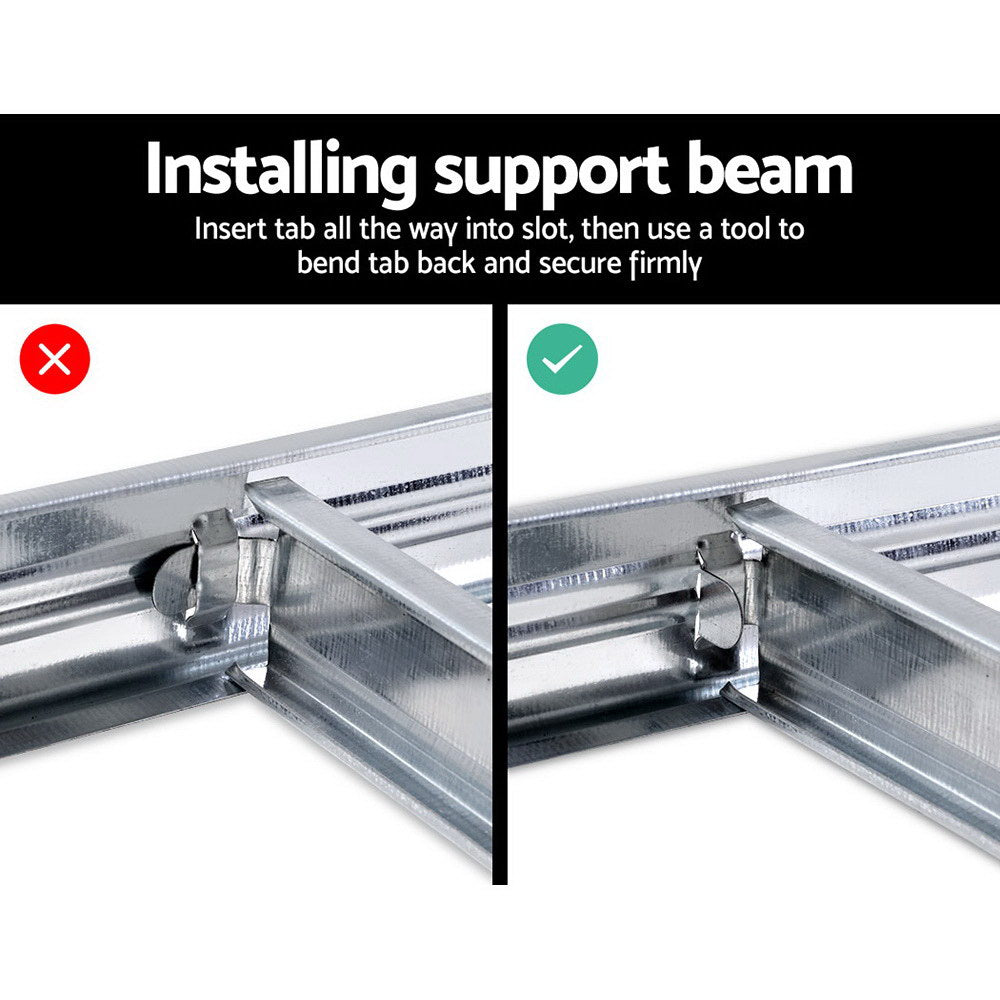 Heavy-Duty 5-Tier Steel Storage Rack - 1.8M Adjustable Garage Shelving Unit - Silver