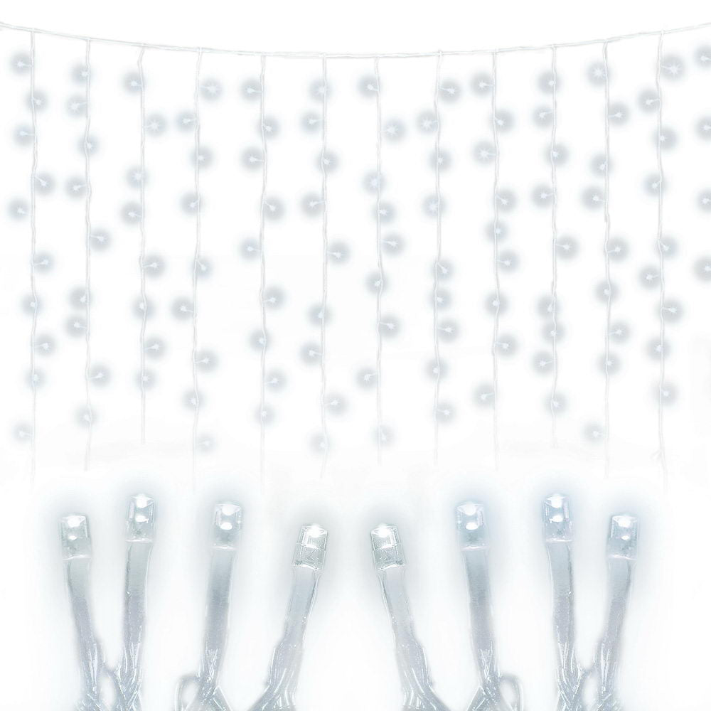 3X6M Christmas Lights Curtain Light Cool White 600 LED Jingle Jollys