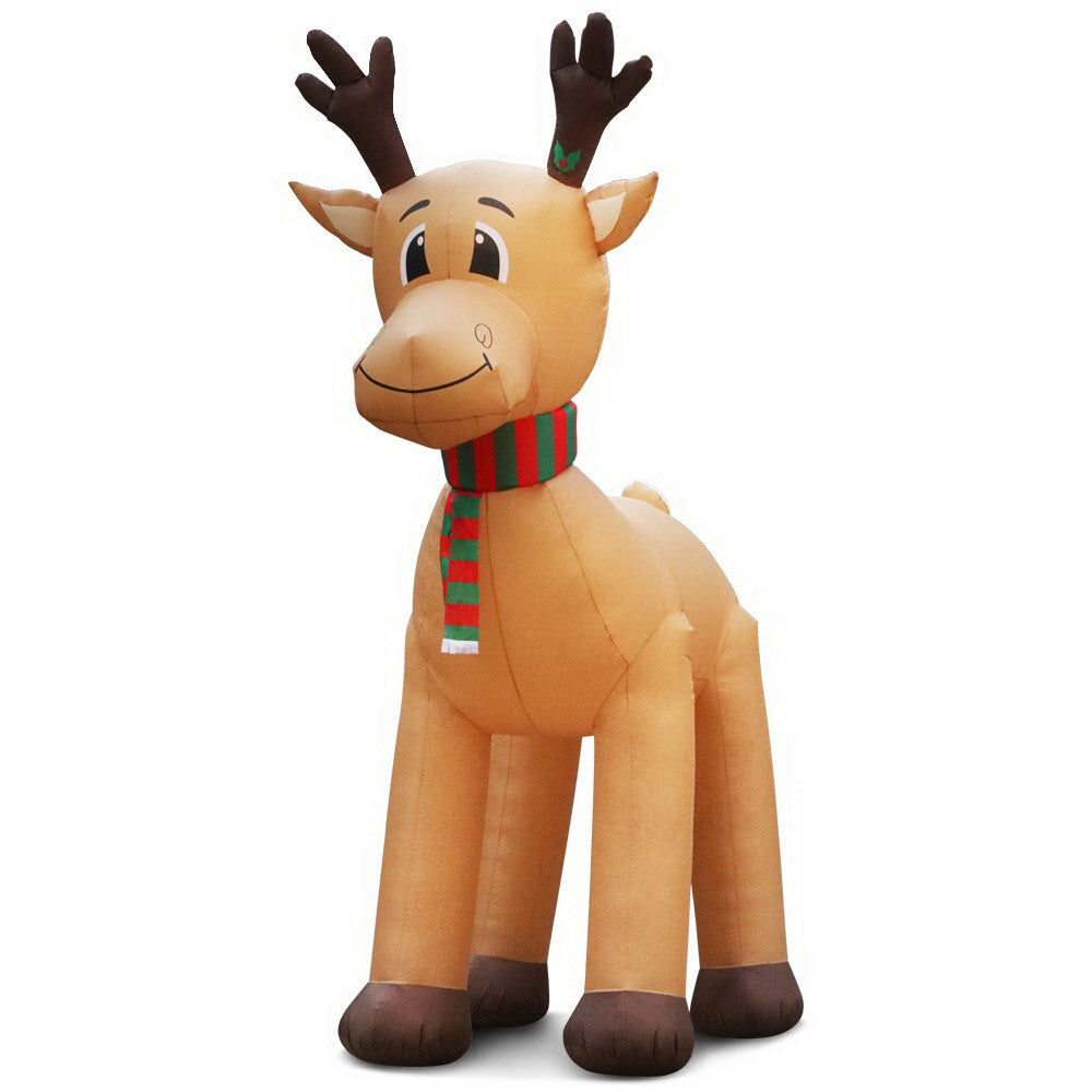 Jingle Jollys Christmas Inflatable Reindeer 5M Illuminated Decorations