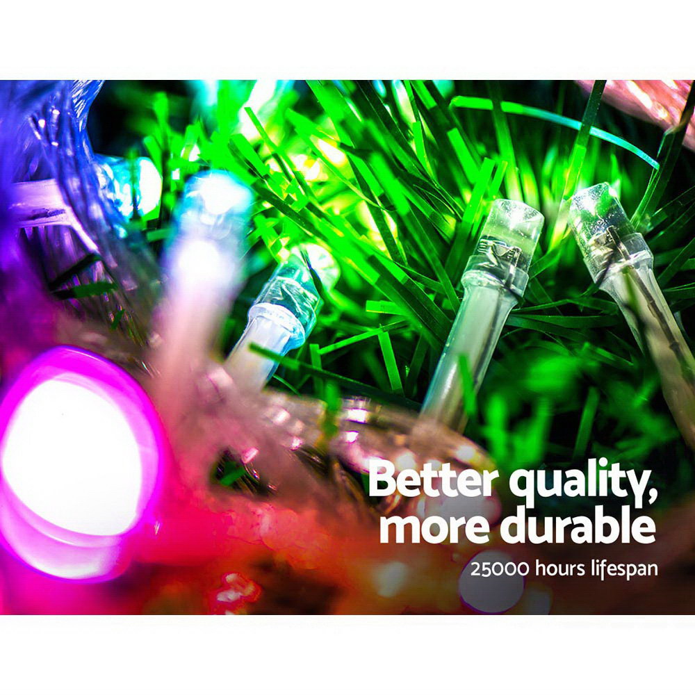 100M Christmas Lights String Fairy Light 500 LED Colourful Jingle Jollys