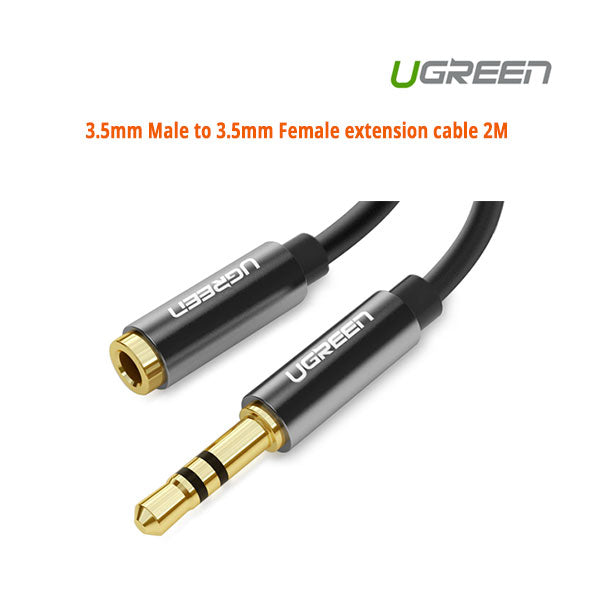 UGREEN 2M Premium 3.5mm Male to Female Audio Extension Cable (Model 10594)