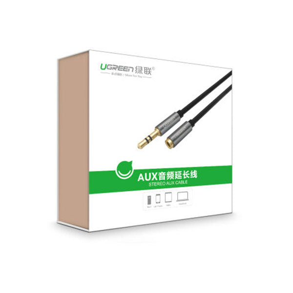 UGREEN 2M Premium 3.5mm Male to Female Audio Extension Cable (Model 10594)