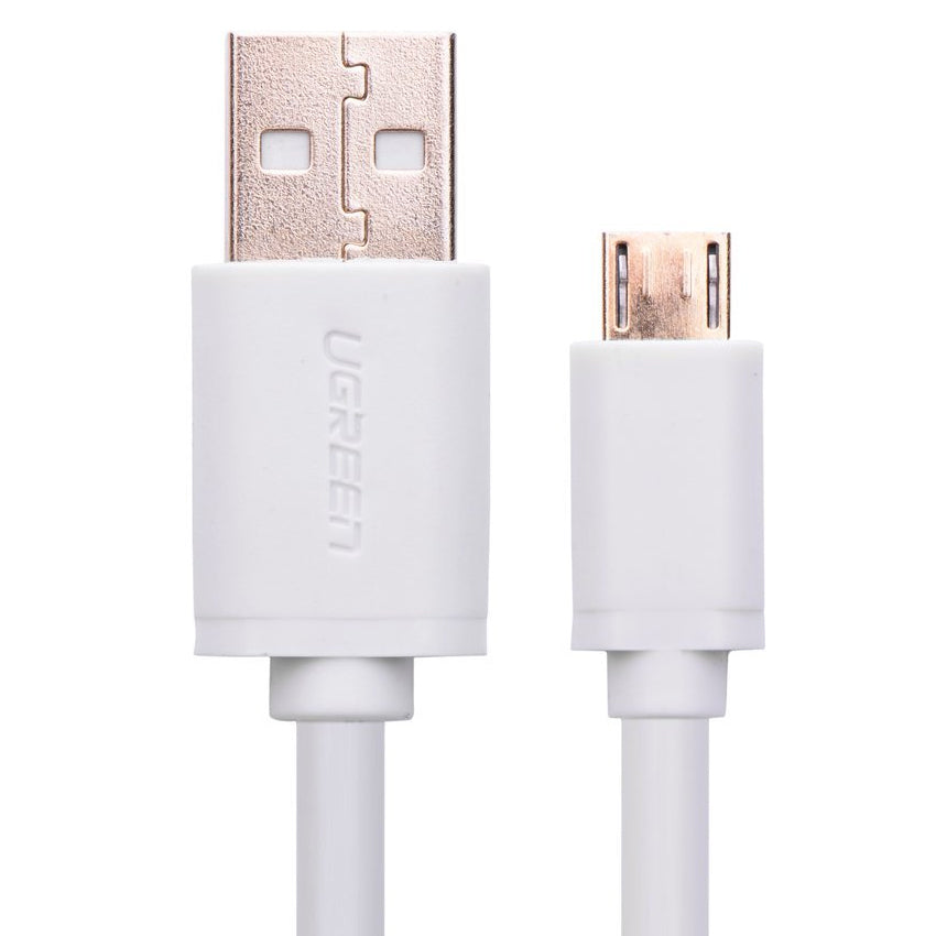 UGREEN 2M Gold-Plated Micro USB to USB A Male Cable - White (10850)