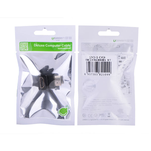 UGREEN 90-Degree HDMI Female to Female Adapter (Model 20109)