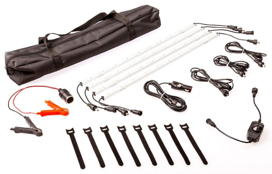 Premium 12V Waterproof LED Light Bar Combo Kit for Camping with Aluminium Strips and Accessories