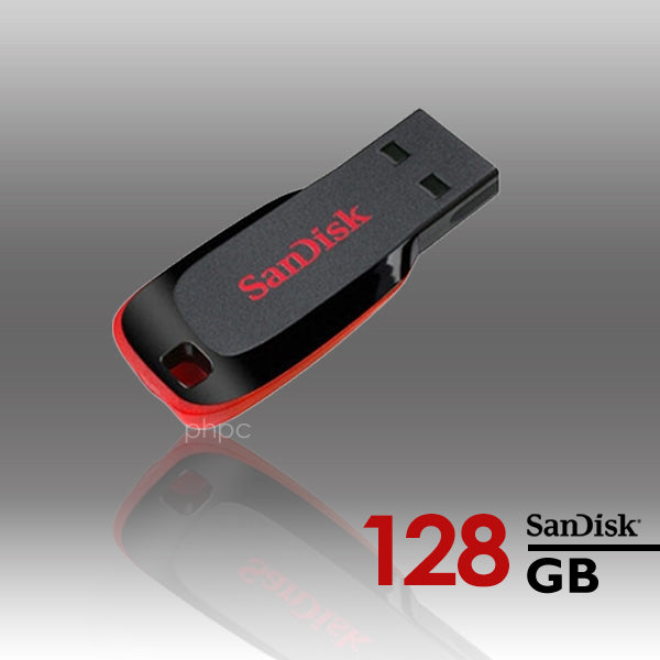 SanDisk Cruzer Blade 128GB Compact USB Drive