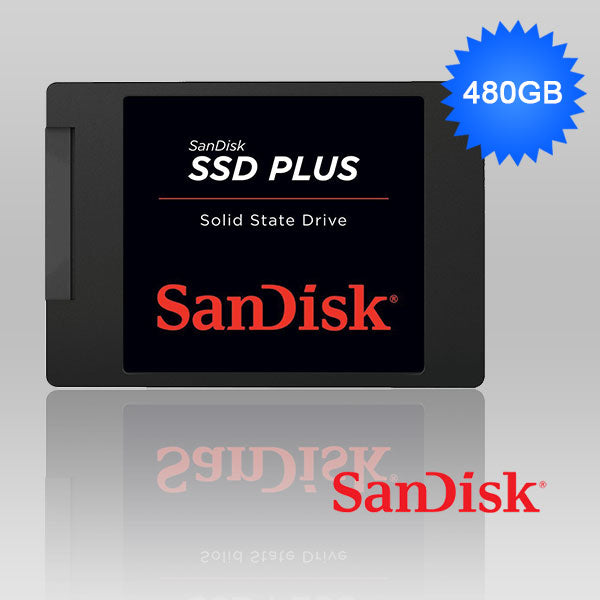 SanDisk SSD Plus 480GB 2.5 SATA III Solid State Drive - SDSSDA-480G