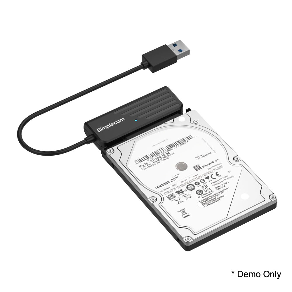 Compact USB 3.0 to SATA Adapter for 2.5 SSD/HDD - Simplecom SA205