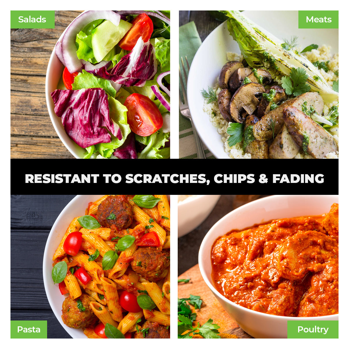 Home Master 24-Piece Stackable Melamine Bowls - Lightweight, Durable, 35cm for Everyday Use