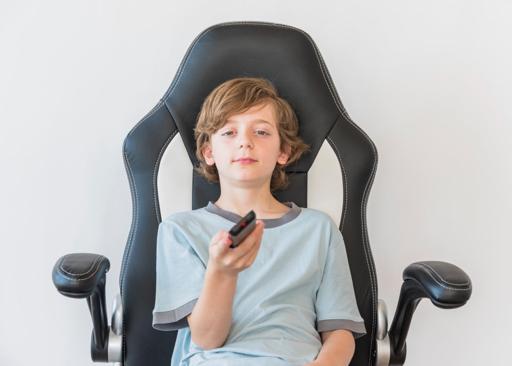 "Close-up of a durable gaming chair with reinforced stitching, heavy-duty base, and ergonomic cushioning, designed to withstand long-term use."