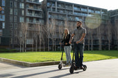 Electric scooter with a sleek, modern design, representing eco-friendly and efficient urban transportation.