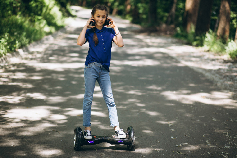 Modern hoverboard with a sleek design.